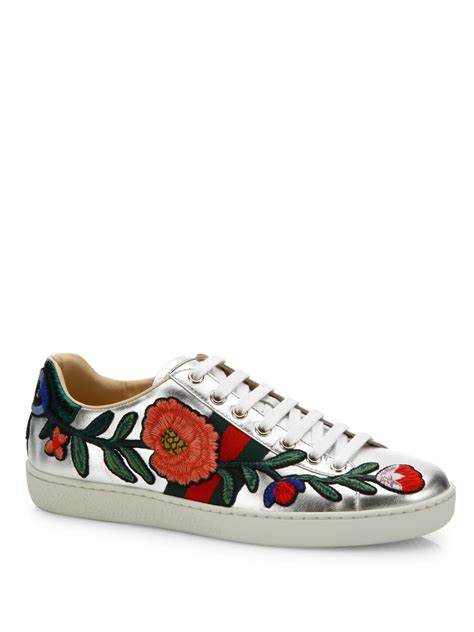 gucci floral sneakers alternative|gucci ace floral embroidered sneakers.